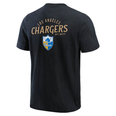 Los Angeles Chargers Darius Rucker Collection Washed Henley T-Shirt Black - Fanatics