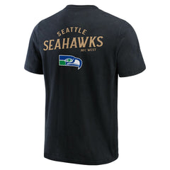 Seattle Seahawks Darius Rucker Collection Washed Henley T-Shirt Black - Fanatics