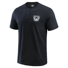 Las Vegas Raiders Darius Rucker Collection Washed Henley T-Shirt Black - Fanatics