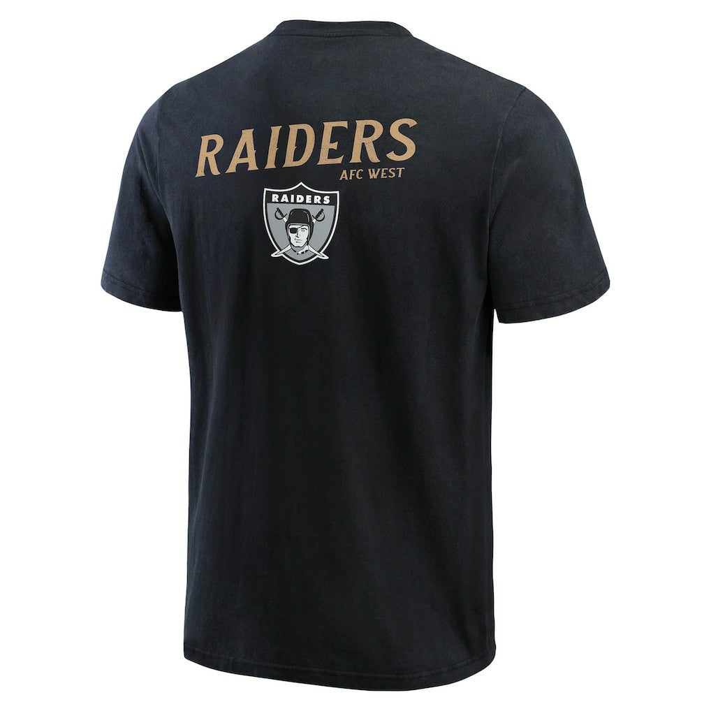 Las Vegas Raiders Darius Rucker Collection Washed Henley T-Shirt Black - Fanatics