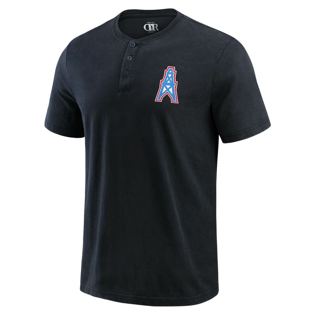 Tennessee Titans Darius Rucker Collection Washed Henley T-Shirt Black - Fanatics