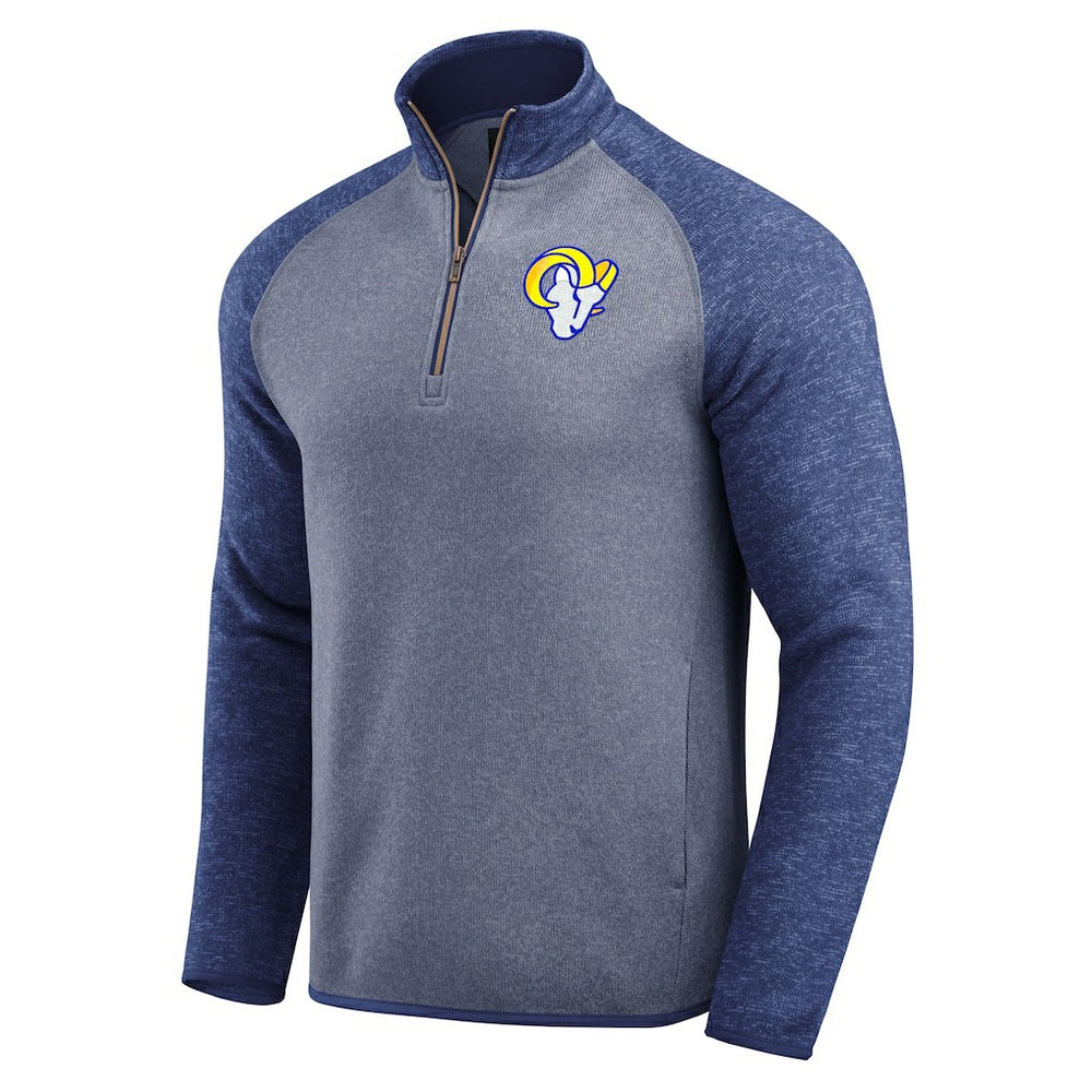 Los Angeles Rams Darius Rucker Collection Tonal Quarter-Zip Jacket Blue - Fanatics