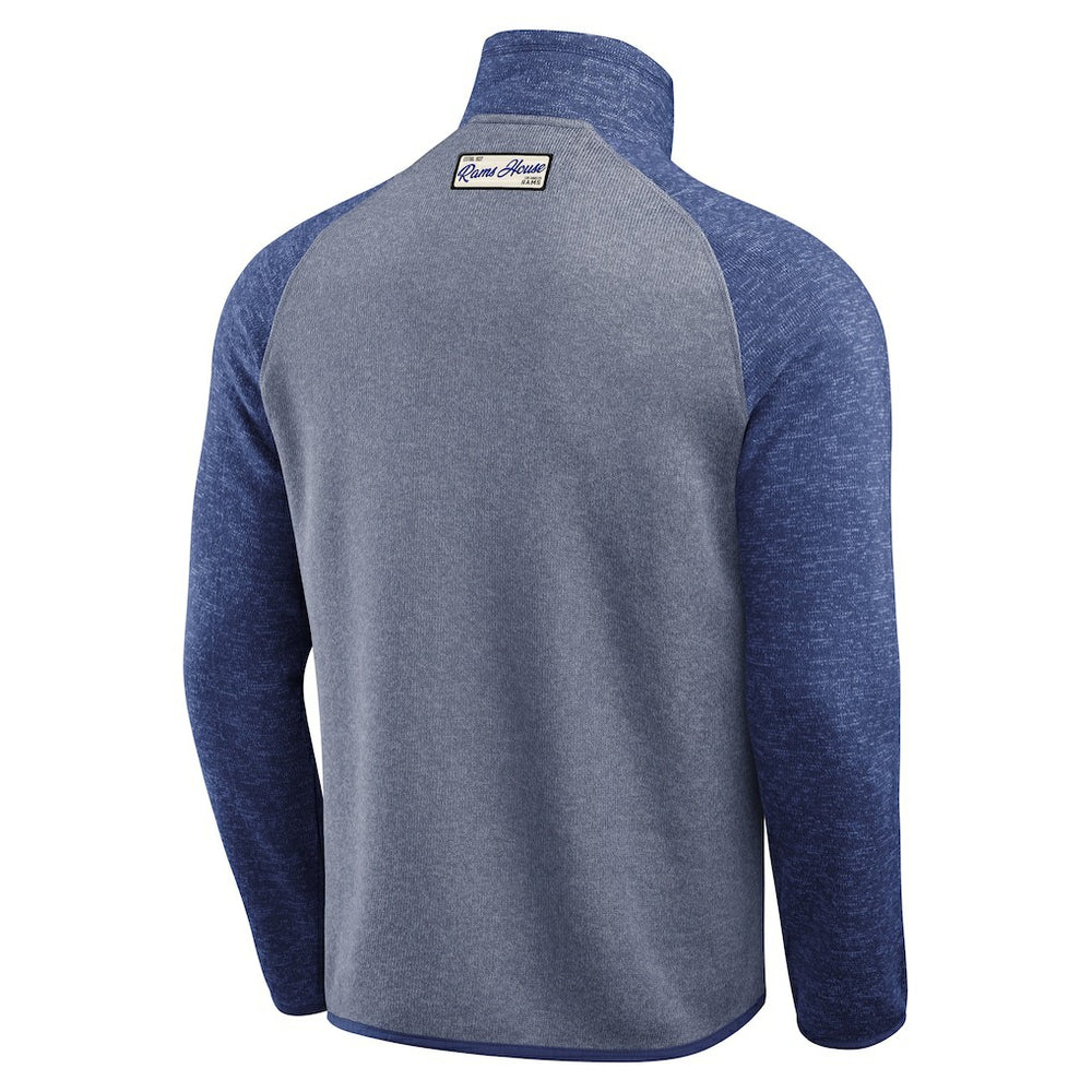 Los Angeles Rams Darius Rucker Collection Tonal Quarter-Zip Jacket Blue - Fanatics