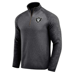 Las Vegas Raiders Darius Rucker Collection Tonal Quarter-Zip Jacket Black - Fanatics