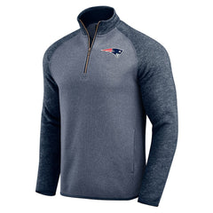 New England Patriots Darius Rucker Collection Tonal Quarter-Zip Jacket Navy - Fanatics