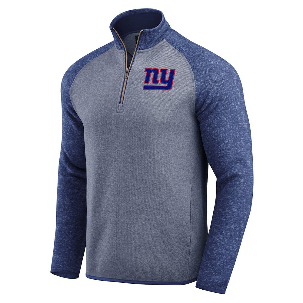 New York Giants Darius Rucker Collection Tonal Quarter-Zip Jacket Blue - Fanatics