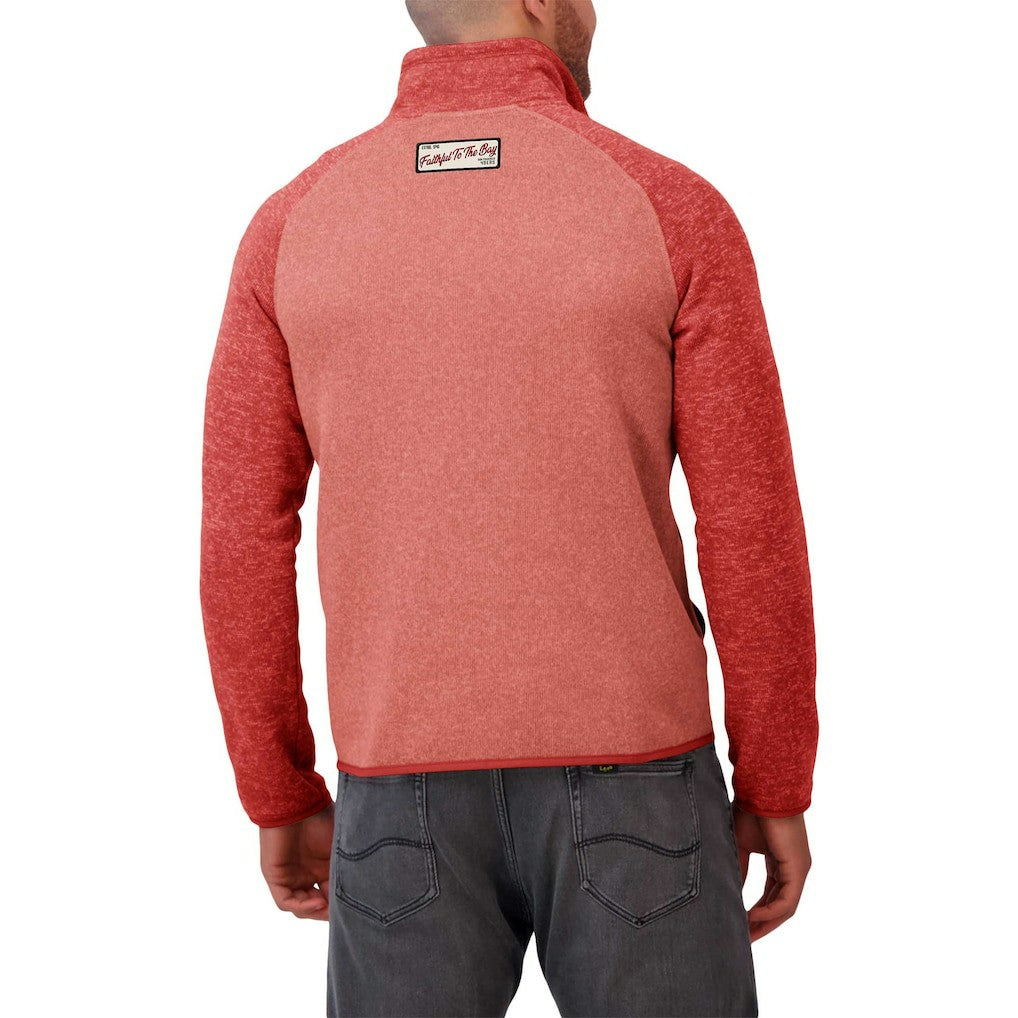 San Francisco 49ers Darius Rucker Collection Tonal Quarter-Zip Jacket Scarlet - Fanatics