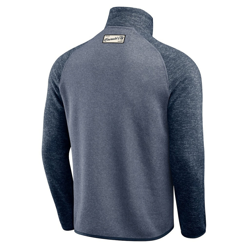 Seattle Seahawks Darius Rucker Collection Tonal Quarter-Zip Jacket College Navy - Fanatics