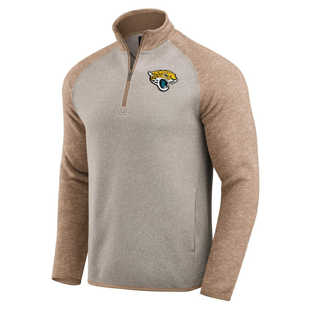 Jacksonville Jaguars Darius Rucker Collection Tonal Quarter-Zip Jacket Tan - Fanatics