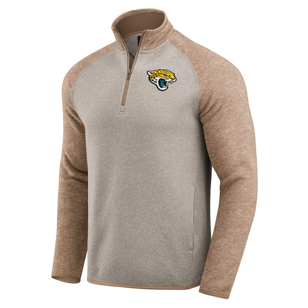 Jacksonville Jaguars Darius Rucker Collection Tonal Quarter-Zip Jacket Tan - Fanatics