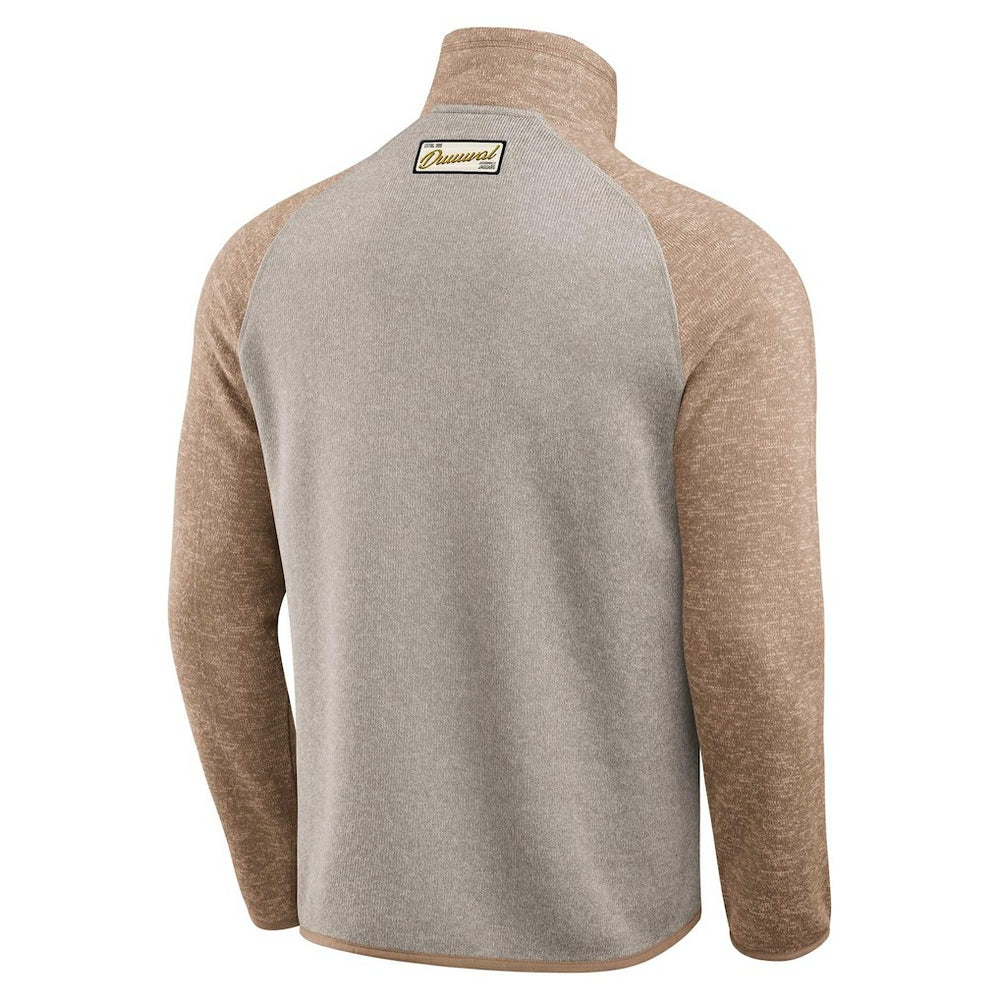 Jacksonville Jaguars Darius Rucker Collection Tonal Quarter-Zip Jacket Tan - Fanatics