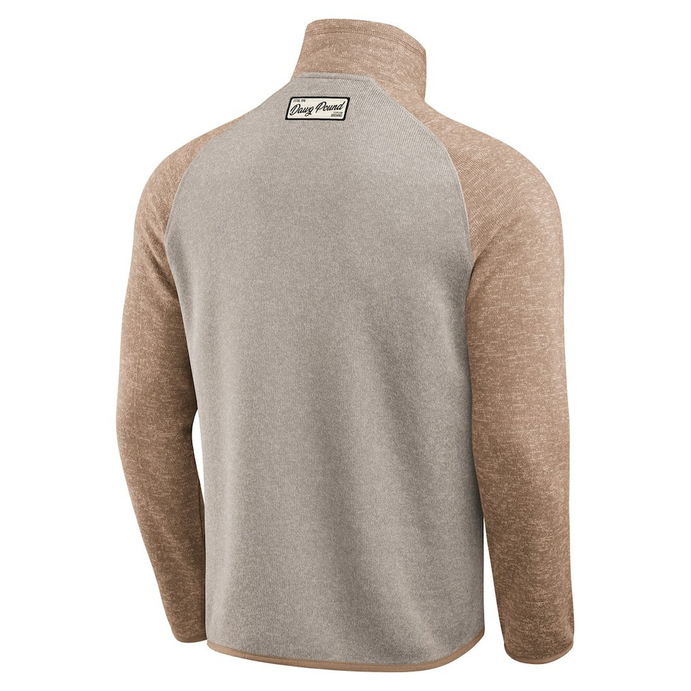 Cleveland Browns Darius Rucker Collection Tonal Quarter-Zip Jacket Tan - Fanatics