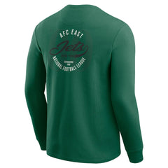 New York Jets Darius Rucker Collection Washed Waffle-Knit Long Sleeve T-Shirt Green - Fanatics
