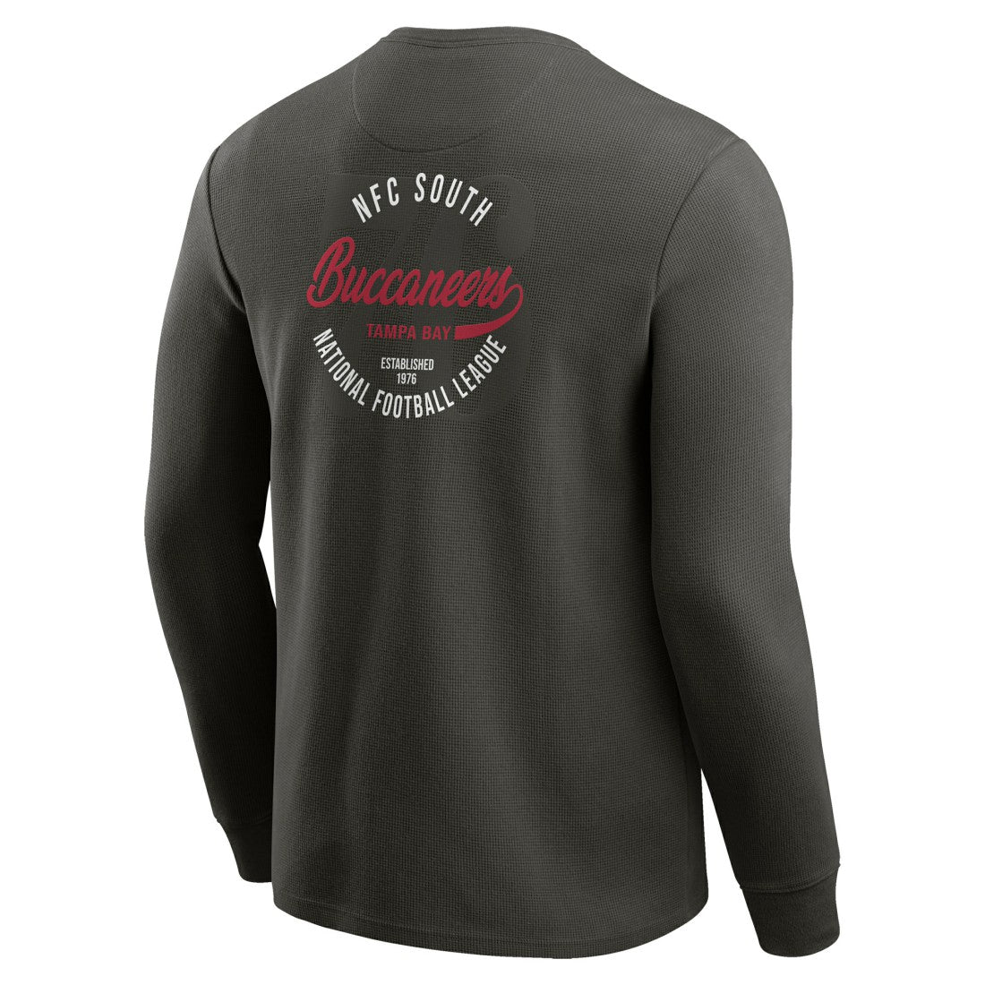 Tampa Bay Buccaneers Darius Rucker Collection Washed Waffle-Knit Long Sleeve T-Shirt Pewter - Fanatics