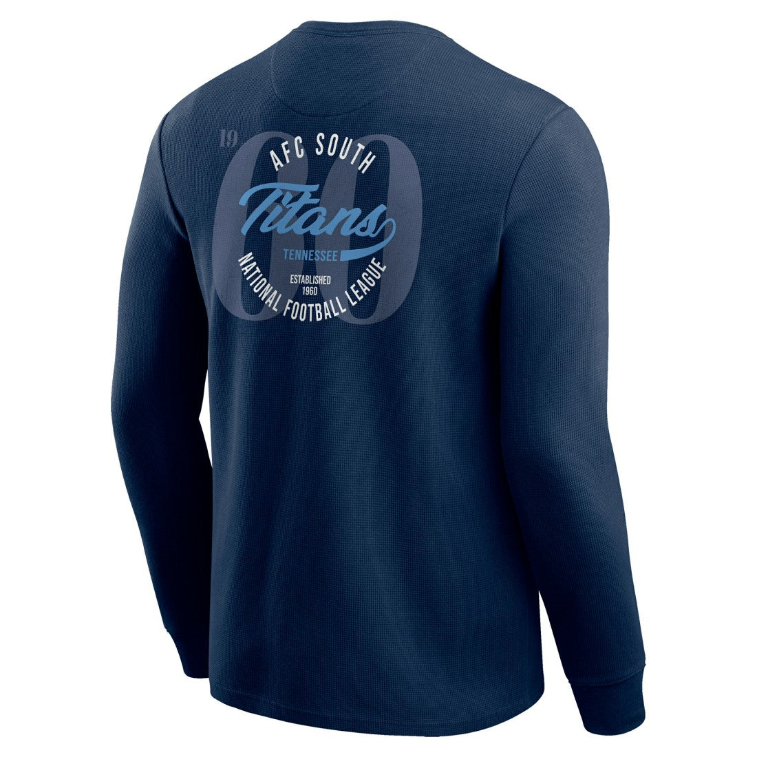 Tennessee Titans Darius Rucker Collection Washed Waffle-Knit Long Sleeve T-Shirt Navy - Fanatics