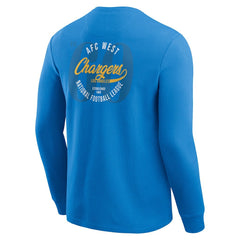 Los Angeles Chargers Darius Rucker Collection Washed Waffle-Knit Long Sleeve T-Shirt Powder Blue - Fanatics