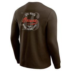 Cleveland Browns Darius Rucker Collection Washed Waffle-Knit Long Sleeve T-Shirt Brown - Fanatics