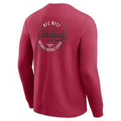 Arizona Cardinals Darius Rucker Collection Washed Waffle-Knit Long Sleeve T-Shirt Red - Fanatics