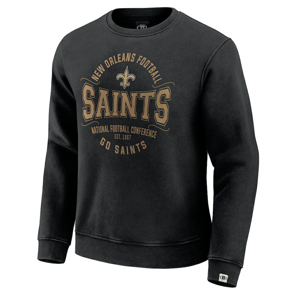 New Orleans Saints Darius Rucker Collection Vintage Pullover Sweatshirt Black - Fanatics