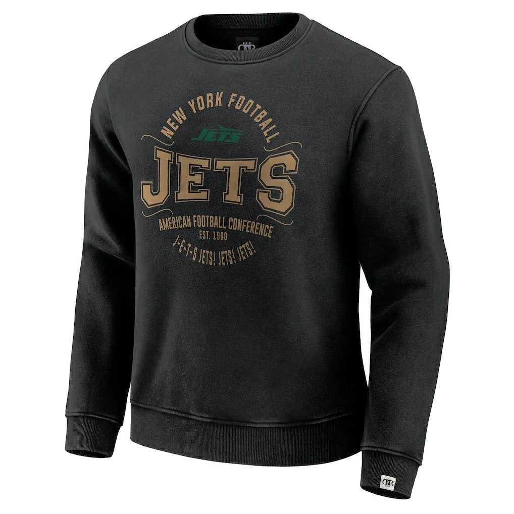 New York Jets Darius Rucker Collection Vintage Pullover Sweatshirt Black - Fanatics