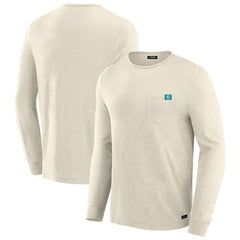 Miami Dolphins J. Palmer In-The-Pocket Long Sleeve T-Shirt Cream - NFL