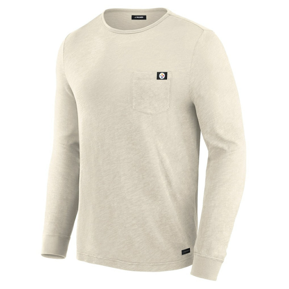 Pittsburgh Steelers J. Palmer In-The-Pocket Long Sleeve T-Shirt Cream - NFL