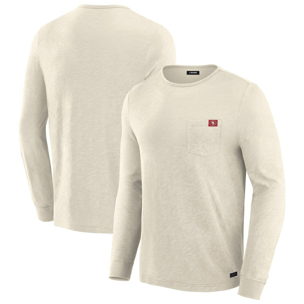 San Francisco 49ers J. Palmer In-The-Pocket Long Sleeve T-Shirt Cream - NFL