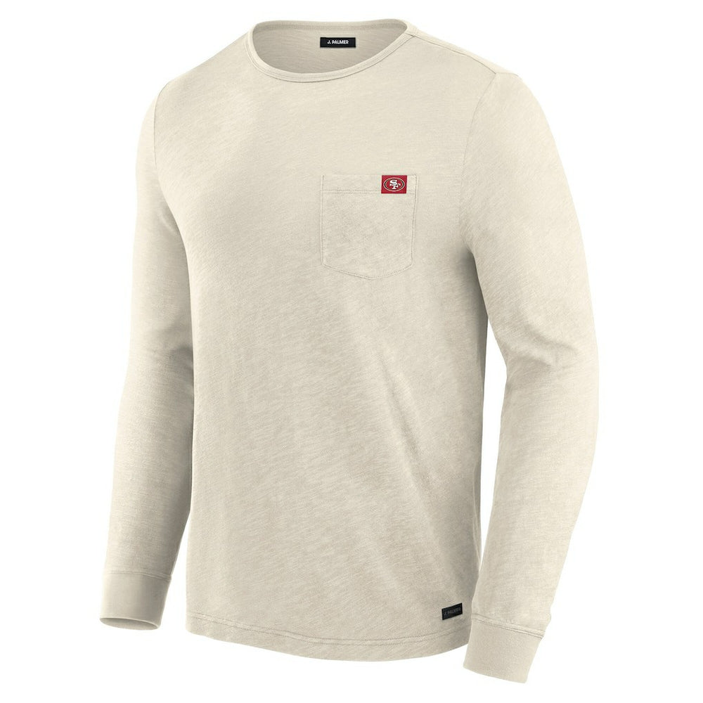 San Francisco 49ers J. Palmer In-The-Pocket Long Sleeve T-Shirt Cream - NFL