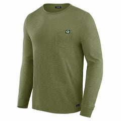 Green Bay Packers J. Palmer In-The-Pocket Long Sleeve T-Shirt Olive - NFL