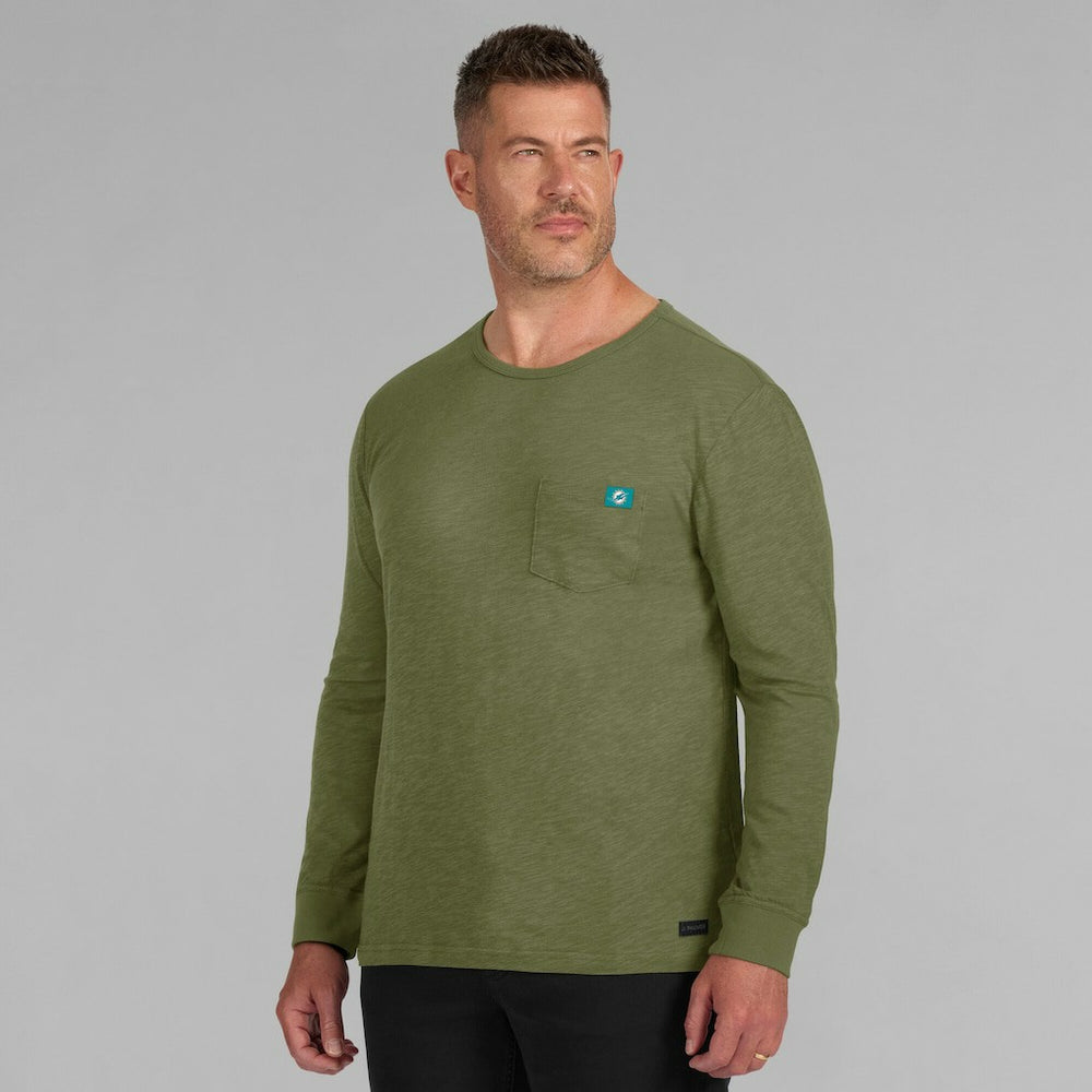 Miami Dolphins J. Palmer In-The-Pocket Long Sleeve T-Shirt Olive - NFL