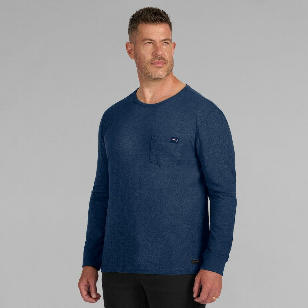 New England Patriots J. Palmer In-The-Pocket Long Sleeve T-Shirt Navy - NFL