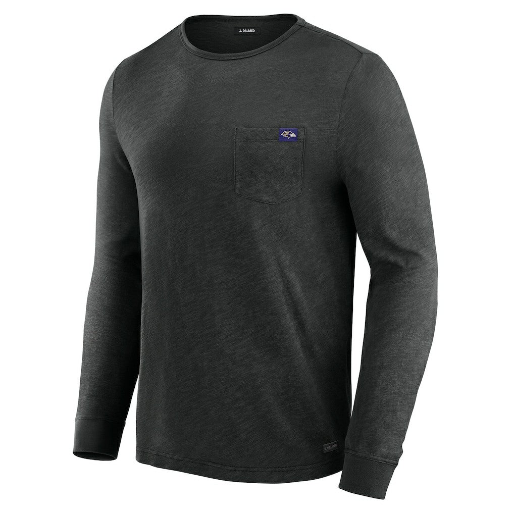 Baltimore Ravens J. Palmer In-The-Pocket Long Sleeve T-Shirt Black - NFL