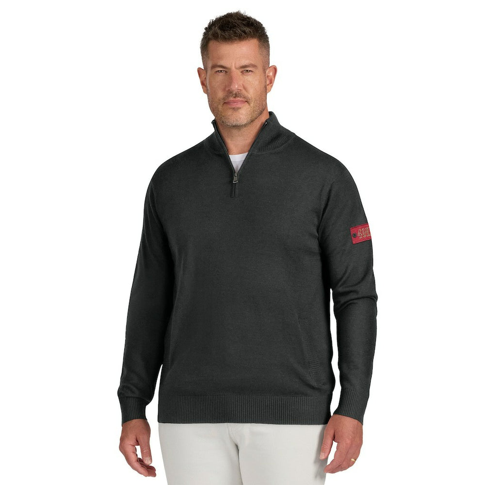 San Francisco 49ers J. Palmer Franchise Quarter-Zip Sweater Black - NFL