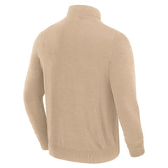 Cleveland Browns J. Palmer Franchise Quarter-Zip Sweater Tan - NFL