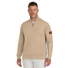 Cleveland Browns J. Palmer Franchise Quarter-Zip Sweater Tan - NFL