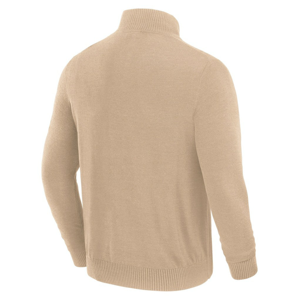 San Francisco 49ers J. Palmer Franchise Quarter-Zip Sweater Tan - NFL