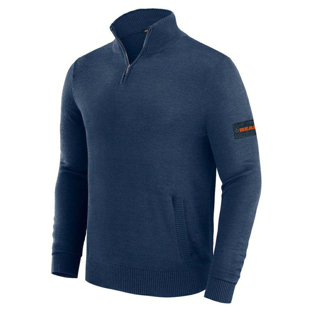 Chicago Bears J. Palmer Franchise Quarter-Zip Sweater Navy - NFL