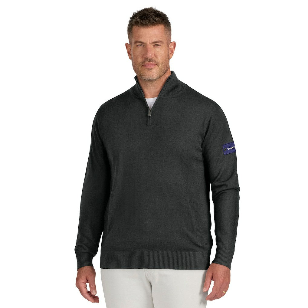 Baltimore Ravens J. Palmer Franchise Quarter-Zip Sweater Black - NFL