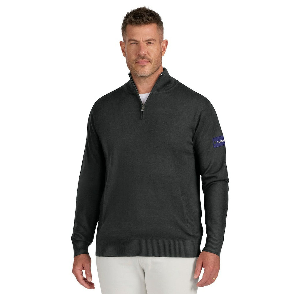 Baltimore Ravens J. Palmer Franchise Quarter-Zip Sweater Black - NFL