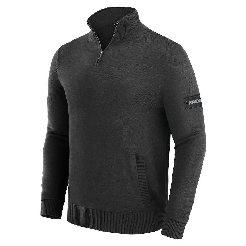 Las Vegas Raiders J. Palmer Franchise Quarter-Zip Sweater Black - NFL