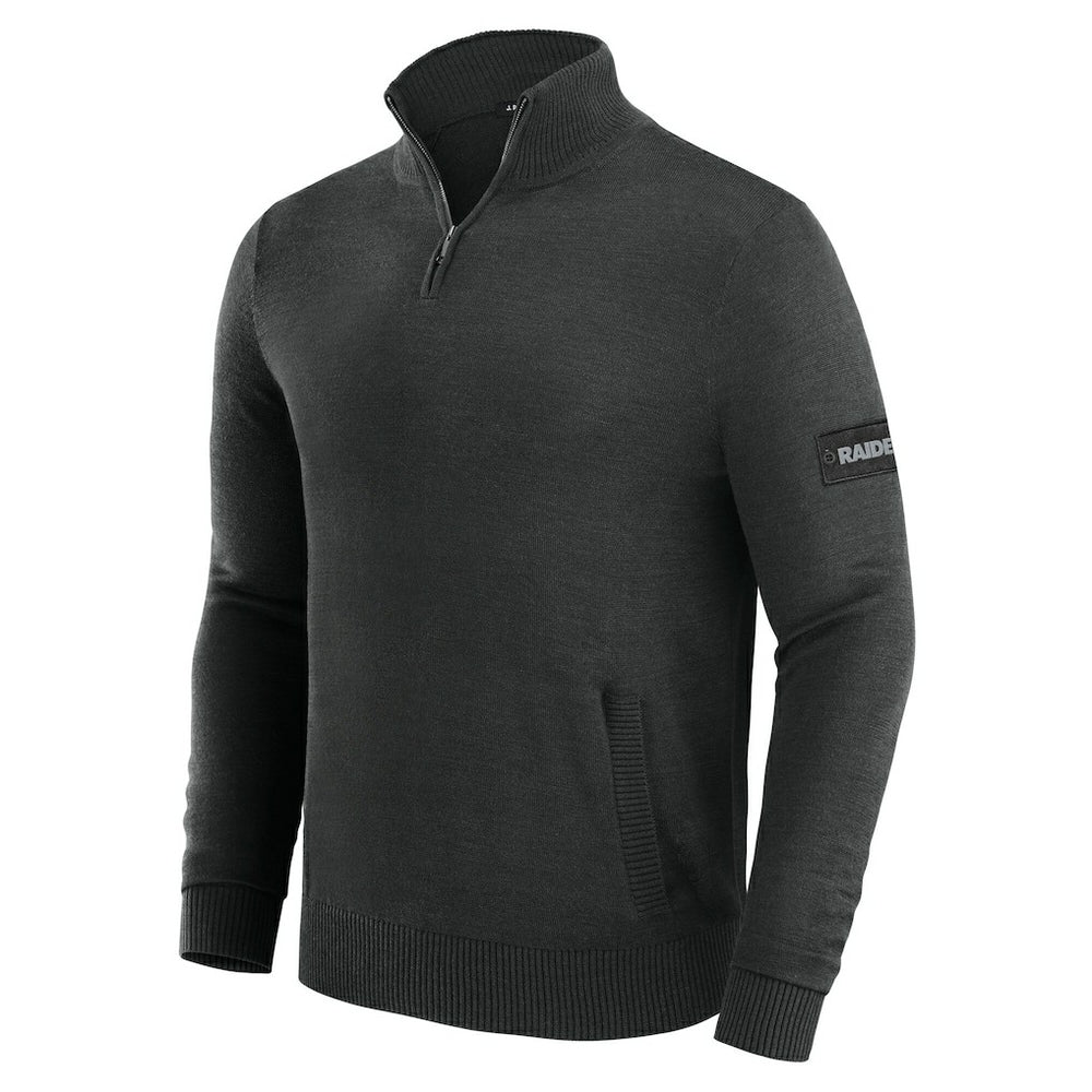Las Vegas Raiders J. Palmer Franchise Quarter-Zip Sweater Black - NFL