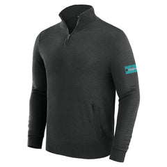 Miami Dolphins J. Palmer Franchise Quarter-Zip Sweater Black - NFL