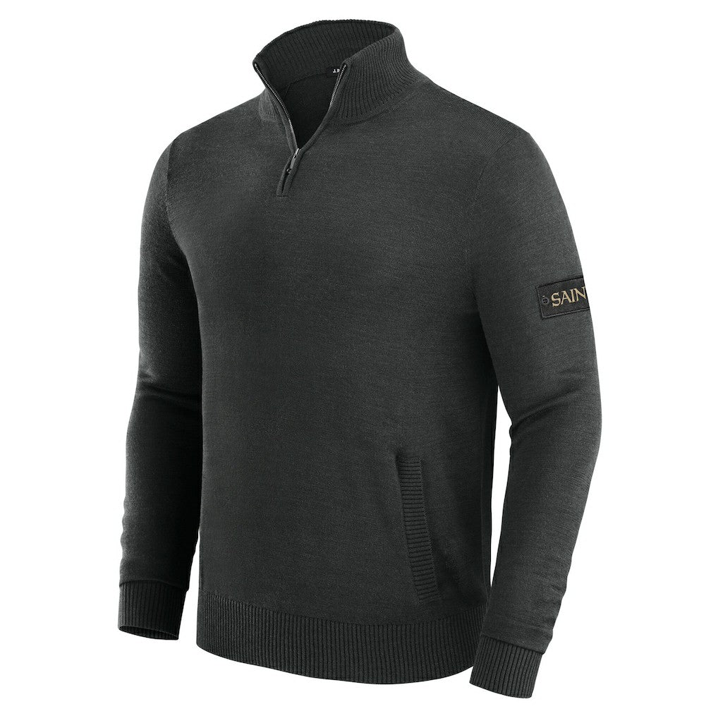New Orleans Saints J. Palmer Franchise Quarter-Zip Sweater Black - NFL
