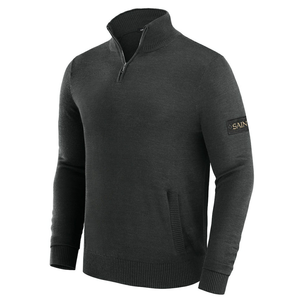 New Orleans Saints J. Palmer Franchise Quarter-Zip Sweater Black - NFL