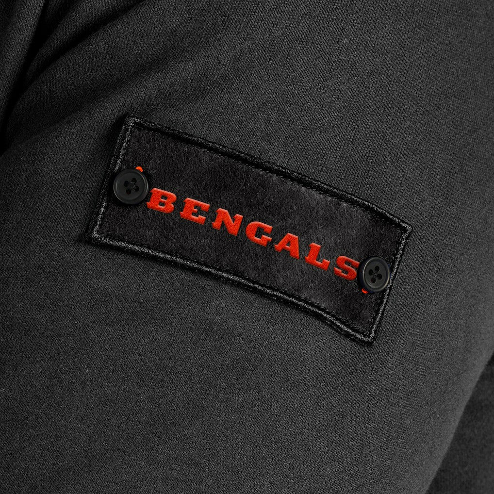 Cincinnati Bengals J. Palmer QB1 Full-Zip Sweatshirt Black - NFL