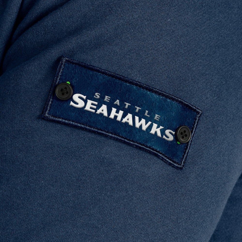 Seattle Seahawks J. Palmer QB1 Full-Zip Sweatshirt Navy - NFL