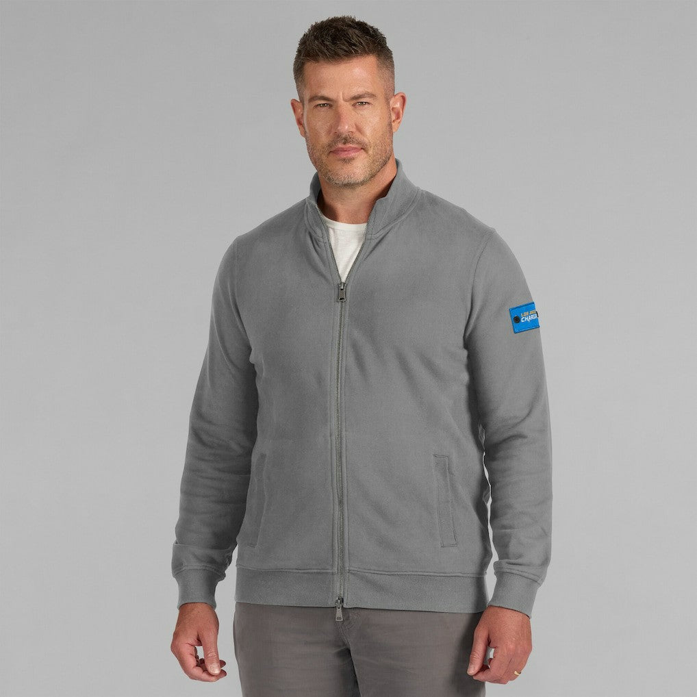 Los Angeles Chargers J. Palmer QB1 Full-Zip Sweatshirt Graphite - NFL