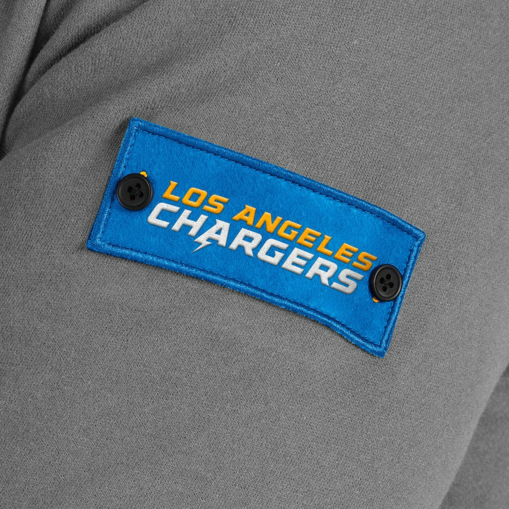 Los Angeles Chargers J. Palmer QB1 Full-Zip Sweatshirt Graphite - NFL