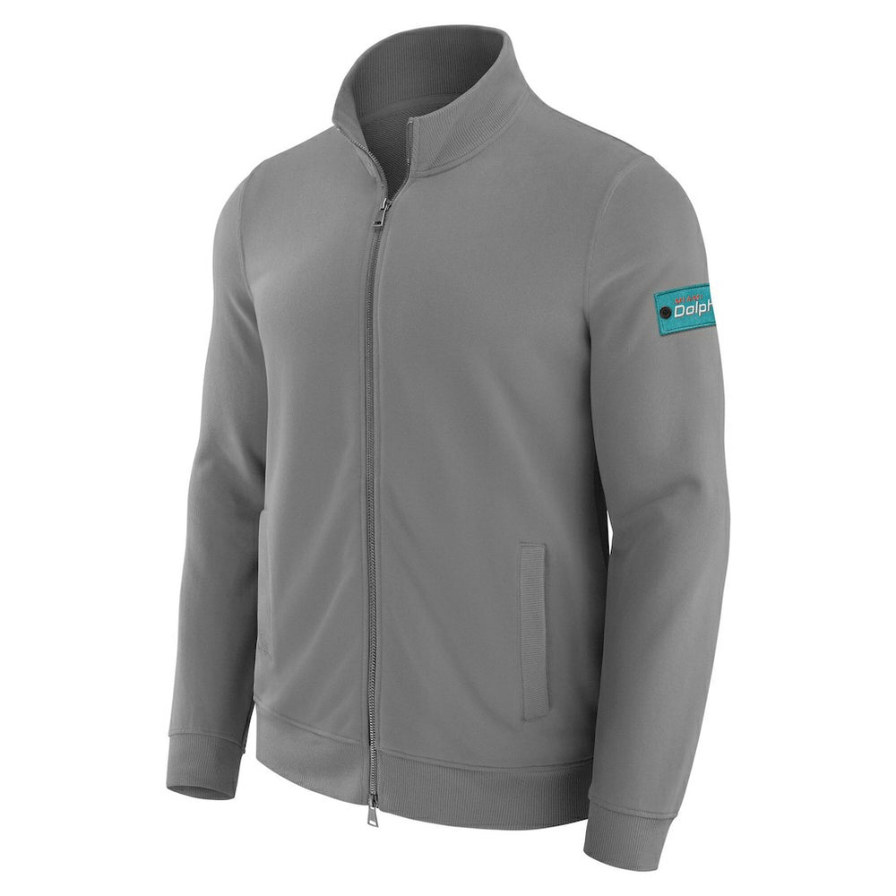 Miami Dolphins J. Palmer QB1 Full-Zip Sweatshirt Graphite - NFL