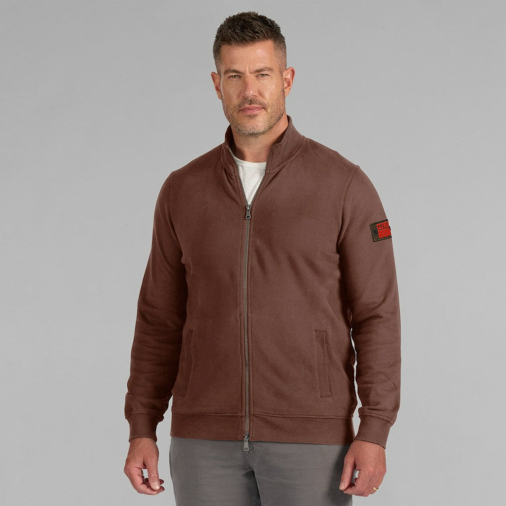 Cleveland Browns J. Palmer QB1 Full-Zip Sweatshirt Tan - NFL